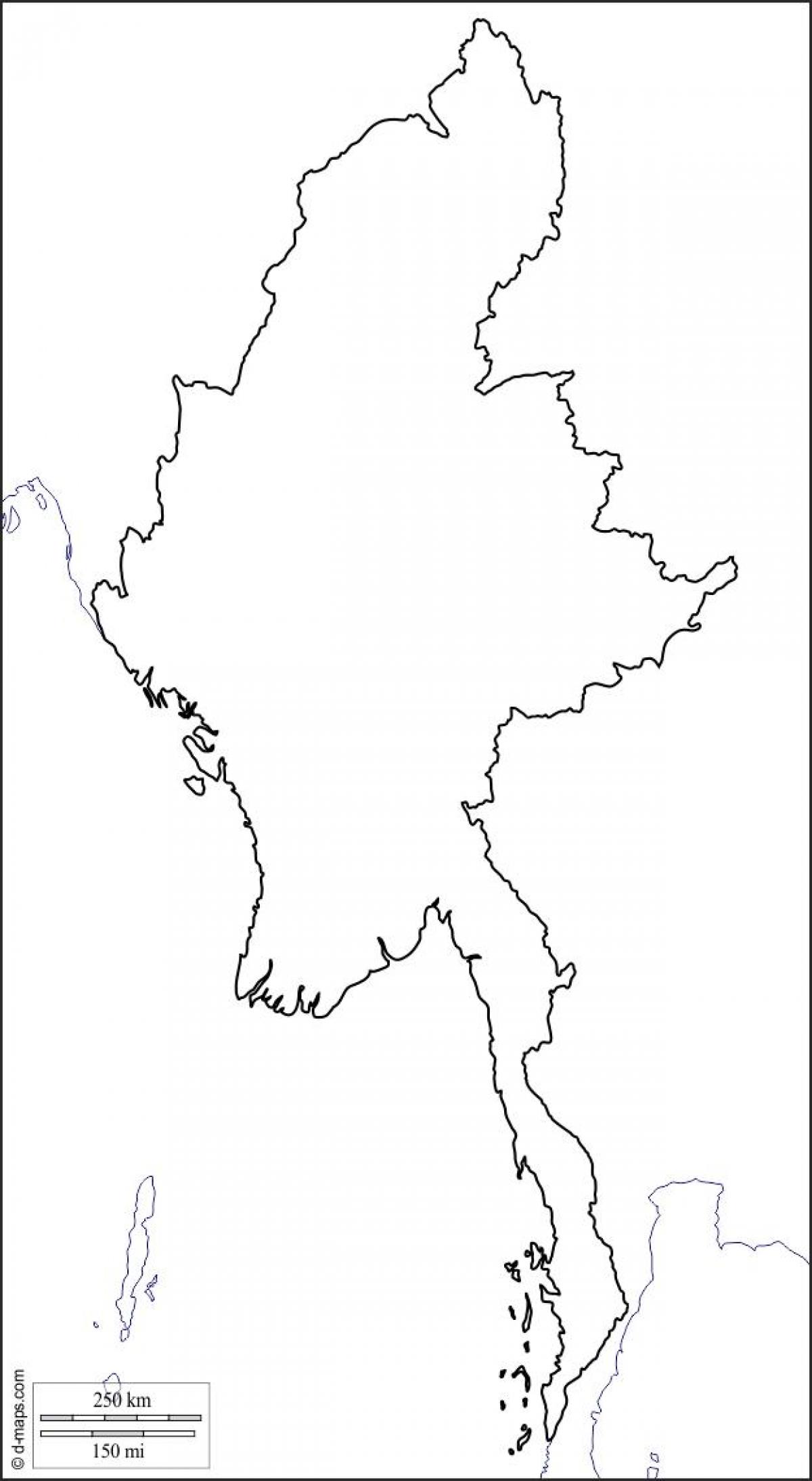 ਨਕਸ਼ਾ ਦੇ Myanmar drawin