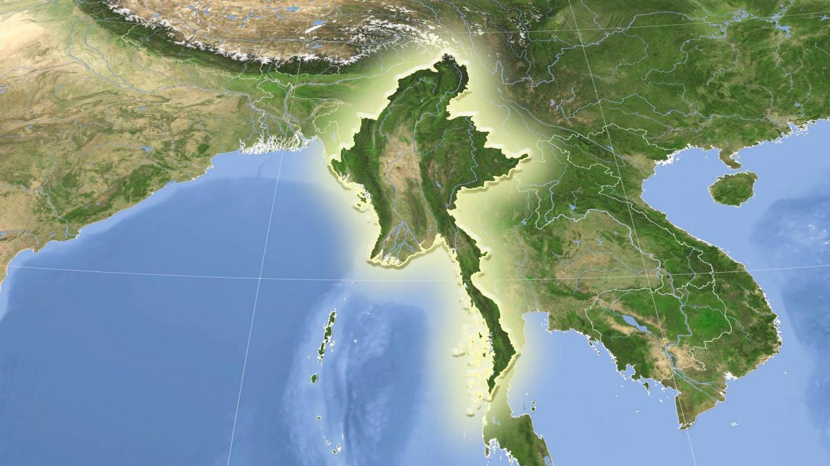 Myanmar ਸੈਟੇਲਾਈਟ ਦਾ ਨਕਸ਼ਾ ਲਾਈਵ