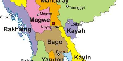 Myanmar ਦਾ ਨਕਸ਼ਾ ਫੋਟੋ
