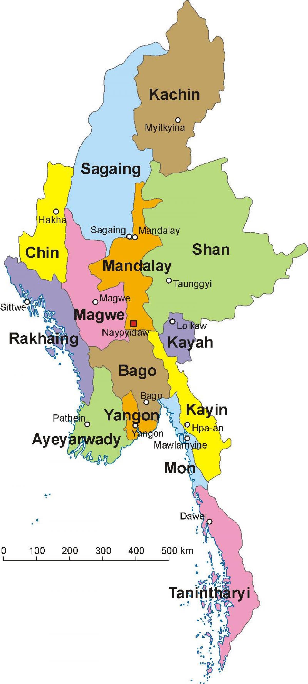 Myanmar ਦਾ ਨਕਸ਼ਾ ਫੋਟੋ