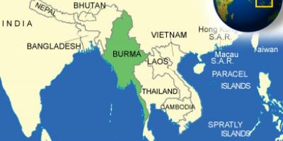 ਬਰਮਾ ਜ Myanmar ਨਕਸ਼ਾ